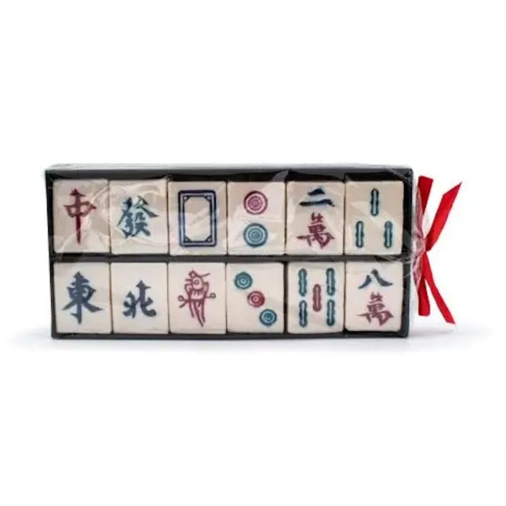 Mahjong Mah Jongg Tile Soap Gift Set - 12 Bars